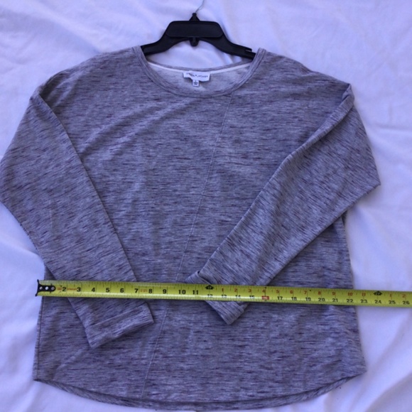 Women’s Gibson Latimer Long Sleeve Heather Scoop Neck Tunic, size large - Picture 2 of 5